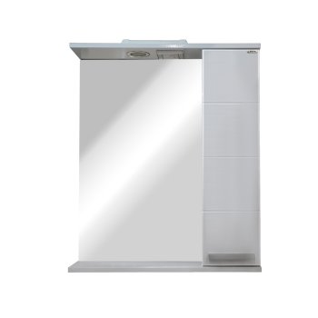 Шкаф-зеркало подвесной Денвер 73,7х60х15,5см белый