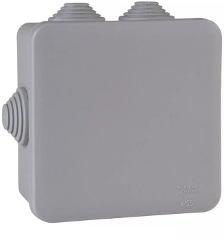 Коробка распределительная накладная Schneider Electric 70х70х40мм IP55 серая, арт. IMT35090