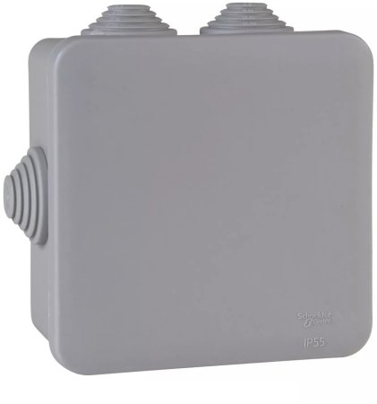 Коробка распределительная накладная Schneider Electric 70х70х40мм IP55 серая, арт. IMT35090