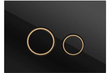 Клавиша для инсталляции  Cersanit TWINS цвет черный матовый