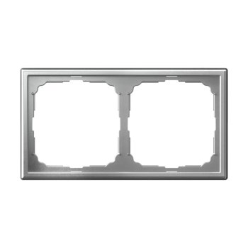 Рамка Systeme Electric ARTGALLERY 2 поста, цвет алюминий, арт. GAL000302