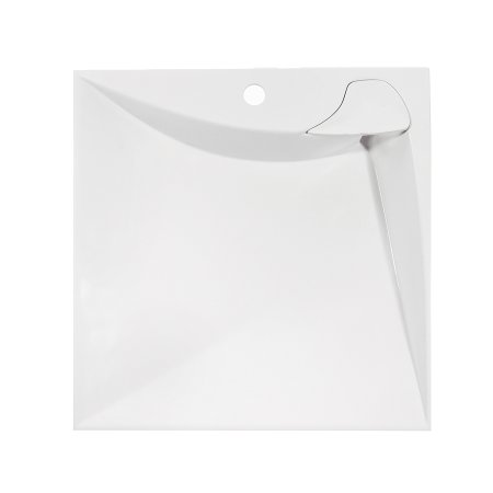 Раковина Marko Твистер литьевой мрамор 600мм квадратная цвет белый