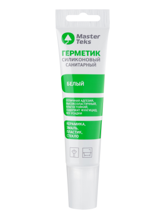 Герметик санитарный MasterTeks ProfiMaster силиконовый белый 80 мл