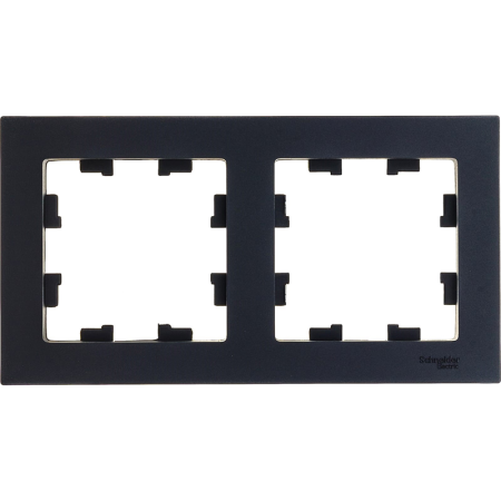 Рамка Schneider Electric AtlasDesign 2 поста, цвет карбон, арт. ATN001002