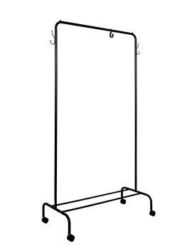 Вешалка напольная Радуга 2 154х89х39 см /цвет черный
