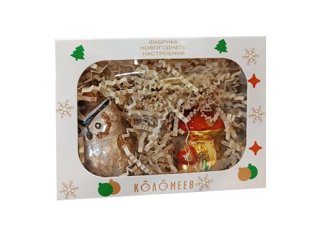 Набор елочных украшений Лесное очарование3 2шт