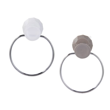 Полотенцедержатель 1 кольцо вакуумная присоска хром