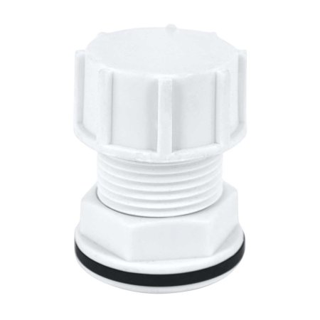 Штуцер пластиковый врезка в бак с наружней резьбой НР 3/4"