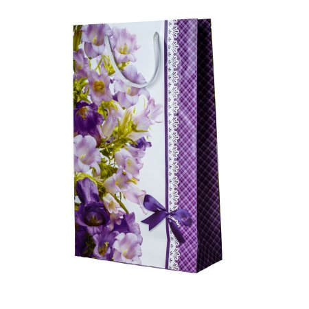 Пакет подарочный  40,5х24,8х9см фиолетовый