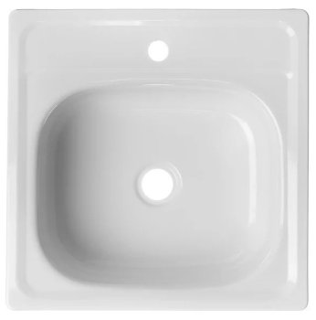 Мойка накладная ВИЗ нержавеющая сталь 50х50х15см белый Мойка накладная ВИЗ нержавеющая сталь 50х50х15см белый