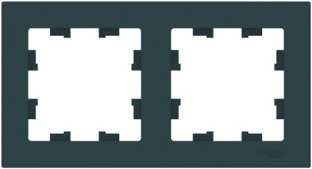 Рамка Schneider Electric AtlasDesign 2 поста, цвет изумруд, арт. ATN000802