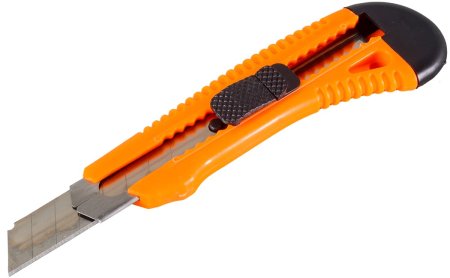 Нож выдвижной 18мм Вихрь пластик защелка-фиксатор сегментированное