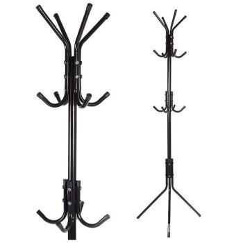 Вешалка напольная Comfort 12 170х48х48 см /цвет черный