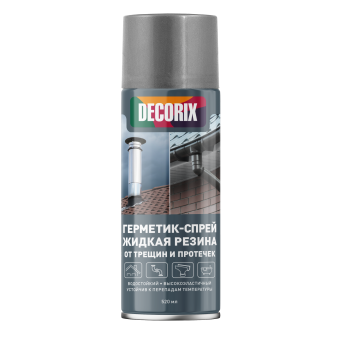 Герметик-спрей Decorix жидкая резина серый 520 мл