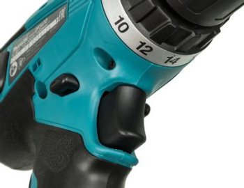 Дрель-шуруповерт аккумуляторная Makita НР347DWE Li-lon 14,4В 2x1,5Ач 30Нм