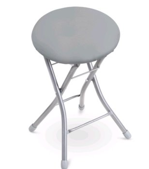 Табурет ТБСК2/4 серый, форма круг 32х44 см