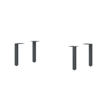 Опора напольная Сэнди 25х25х2,5см цвет черный