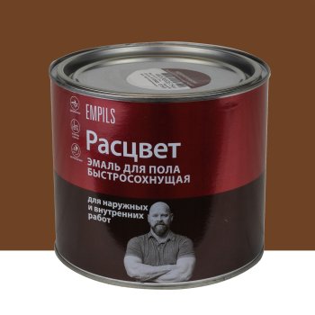 Эмаль Эмпилс Расцвет для полов желто-коричневая 1,9 кг глянцевая