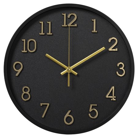 Часы настенные  Классика Ø28см цвет черный