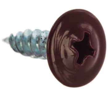 Саморез по металлу 4,2х16 мм оцинкованный темно-коричневый 200шт