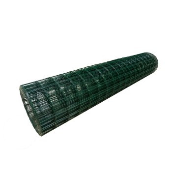 Сетка сварная 55х100мм 2,4мм 1,5х20м с ПВХ покрытием Зеленая
