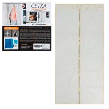 Сетка москитная для двери гвоздики /магниты Sima - land