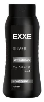 Гель для душа Exxe Silver Экстрасвежесть мускус и пряный кардамон 400мл