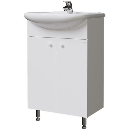 Комплект мебели Крит (Тумба, раковина, зеркало) напольная Крит 68х50х27,4см цвет белый Комплект мебели Крит (Тумба, раковина, зеркало) напольная Крит 68х50х27,4см цвет белый