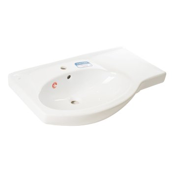 Раковина Santek Коралл фаянс 830мм полукруглая цвет белый