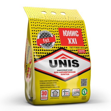 Клей для плитки XXI Юнис 5 кг