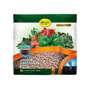 Дренаж керамзитовый Цветочное счастье 2л 600г Дренаж керамзитовый Цветочное счастье 2л 600г