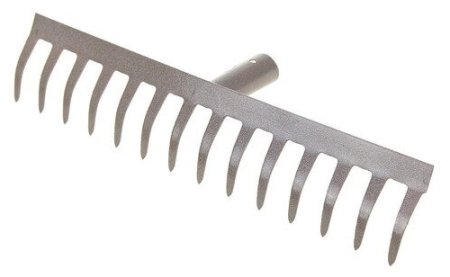 Грабли прямые без черенка Павлово сталь 14 зубьев