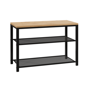 Банкетка-скамья с сиденьем 2-х ярусная Торонто23л 45х 67х 30см цвет черный