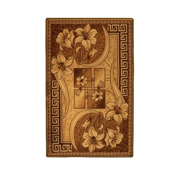 Ковер интерьерный  Карпет Альба прямой 1,2х0,8м коричневый