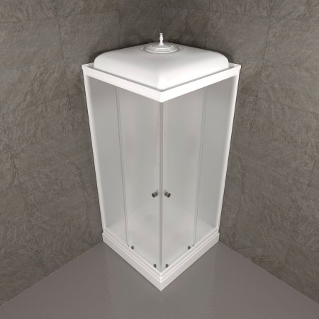 Кабина душевая Тритон Вельвет-К низкий поддон 90х90х217,5см матовое стекло