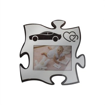 Фоторамка Пазлы 25х25см цвет белый