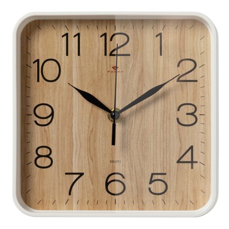 Часы настенные  Дерево 19х19см цвет белый