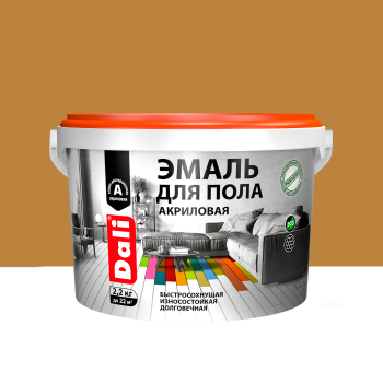 Эмаль акриловая для полов Dali Рогнеда дуб 2,2 кг