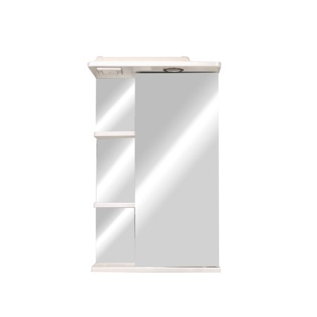 Шкаф-зеркало подвесной Орион 73,7х45х13см белый