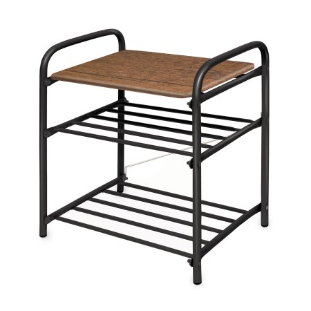 Банкетка с сиденьем 2-х ярусная 50х 44х 33см цвет черный