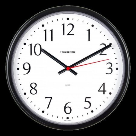 Часы настенные  Классика Ø22,5см цвет черный