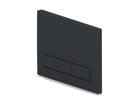 Клавиша для инсталляции  АНИ пласт матовая цвет черный