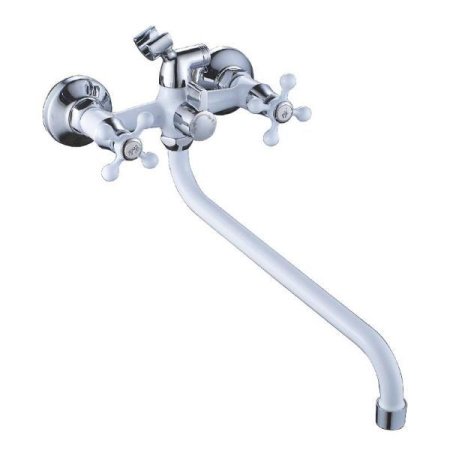 Смеситель для ванны Cron CN2208-8 белый с душевым гарнитуром