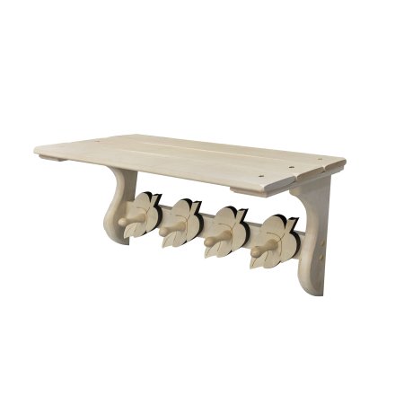 Полка настенная Лесдар 60х21 см липа