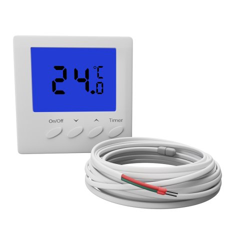 Терморегулятор Grandeks электронный белый 16А