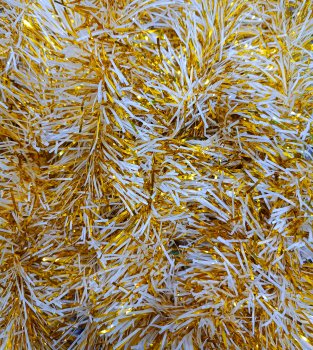 Мишура Снежное сияние 200х9 см цвет золото