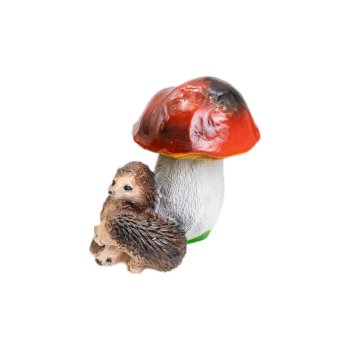 Садовая фигура Ежик под грибом 36 см