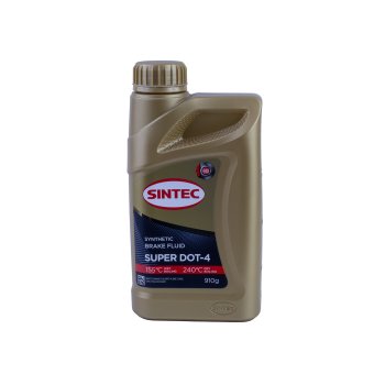 Жидкость тормозная DOT-4 910г SINTEC