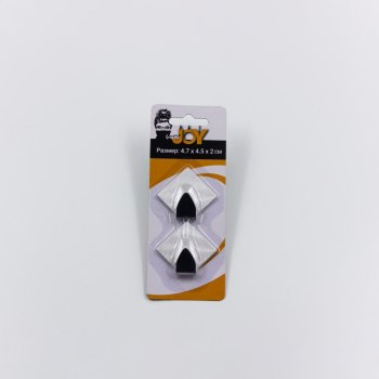 Крючки Ромбы цвет хром 2шт