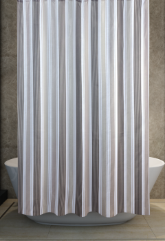 Штора для ванной  СтарЭкспо Хайвей 180х180см полиэстер цвет белая